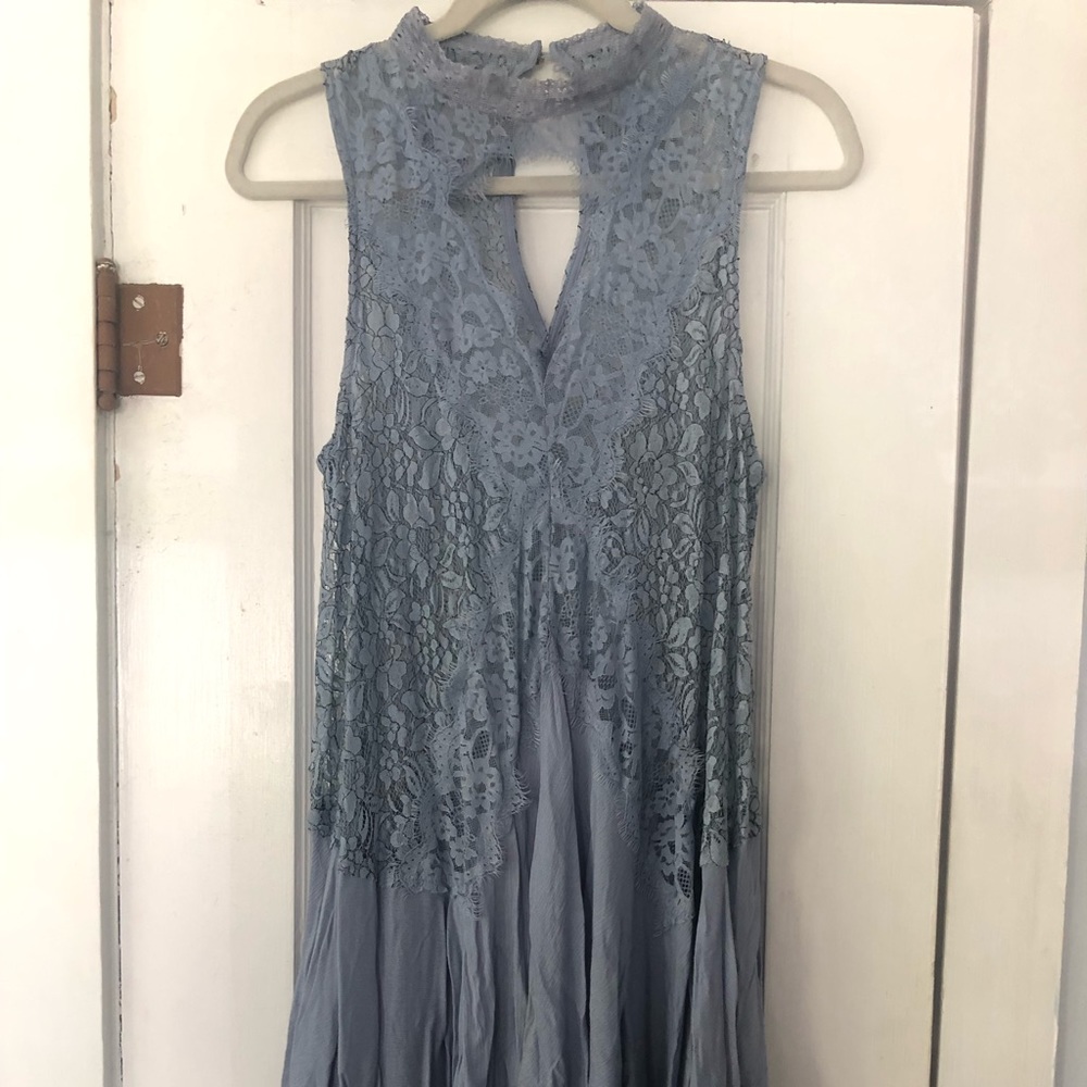Powder Blue Lace Dress